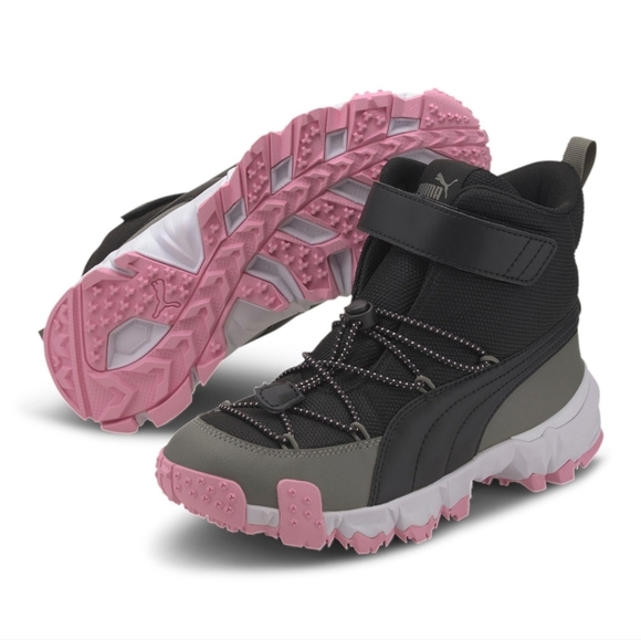 Puma Maka V Jr High-Top Sneakers - Picture 1 of 7